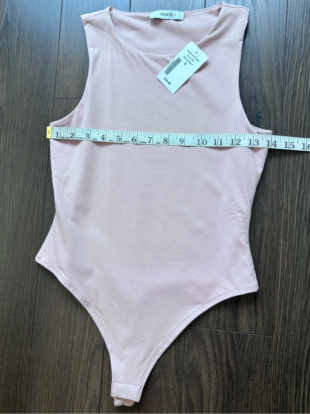 Pale Pink Sleeveless Bodysuit Size Small (NWT) - Picture 4 of 5